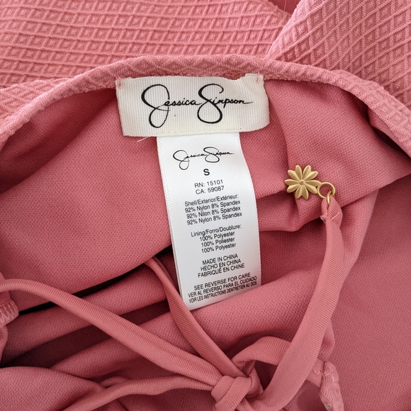 NWOT Jessica Simpson Scalloped One Piece Swimsuit - Picture 6 of 8